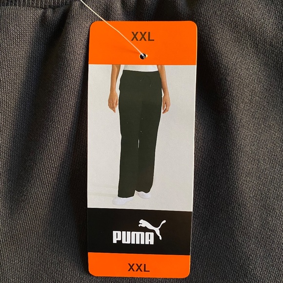 PUMA Ladies' Fleece Pants, Straight Leg, Black, XXL, NWT - Picture 4 of 16